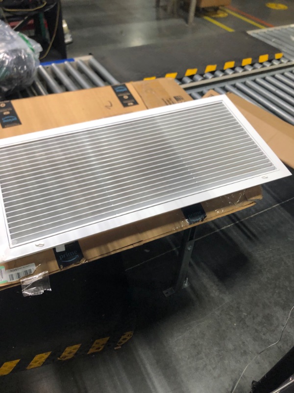 Photo 3 of 36" X 16" Aluminum Return Filter Grille - Easy Airflow - Linear Bar Grilles [Outer Dimensions: 37.75w X 17.75h] 36 X 16