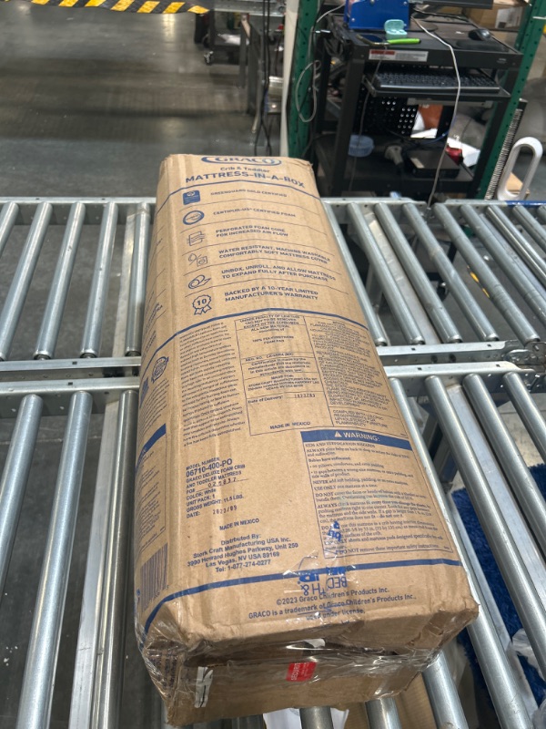 Photo 1 of Graco Premium Foam Crib & Toddler Mattress – GREENGUARD Gold and CertiPUR-US Certified, 100% Machine Washable, Breathable, and Water-Resistant Cover, Meets All Applicable Category Safety Standards