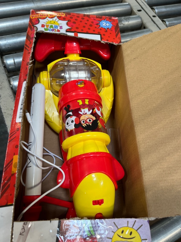 Photo 2 of Core Innovations Ryan's World Kid's Toy Vacuum with Real Suction Power Red