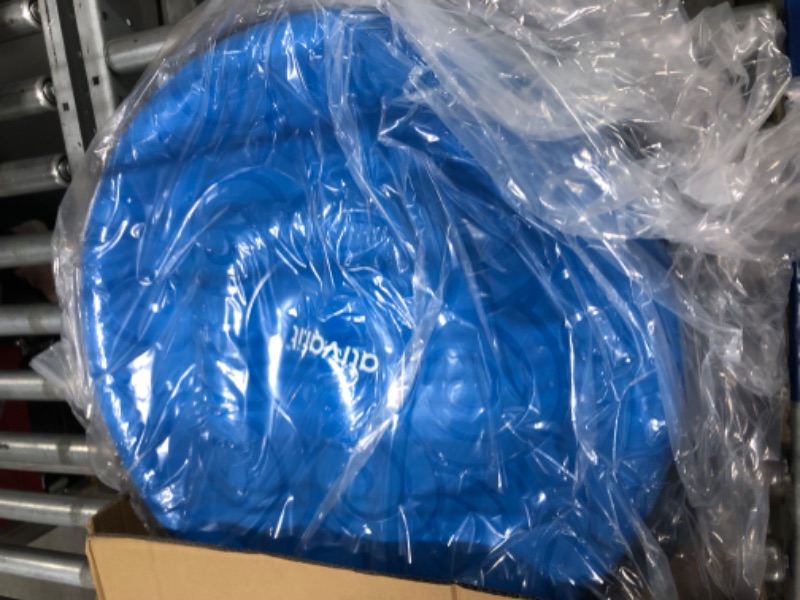 Photo 1 of ATIVAFIT Balance Ball Half Exercise Ball Balance Trainer Inflatable Yoga Ball for Home Gym Workouts Core Strength Fitness Half Ball with Resistance Bands, Pump, Support to 660 lbs Blue