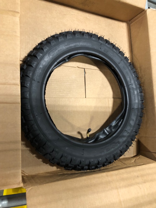 Photo 1 of GREHUA 3.00-12 80/100-12 inch Rear Tire and Inner Tube for SSR 90cc 110cc 125cc PW80 CRF70 CRF110 XR70 KLX110 KX65 TTR90 TTR110 Suzuki JR80 Baja DR70 Coolster QG-214 Dirt Pit Bike Off Road Motocross 80 100 12 tire tube
