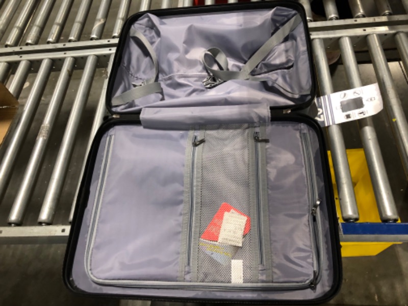 Photo 5 of COOLIFE Luggage Suitcase Piece Set Carry On ABS+PC Spinner Trolley with pocket Compartmnet Weekend Bag(Night navy