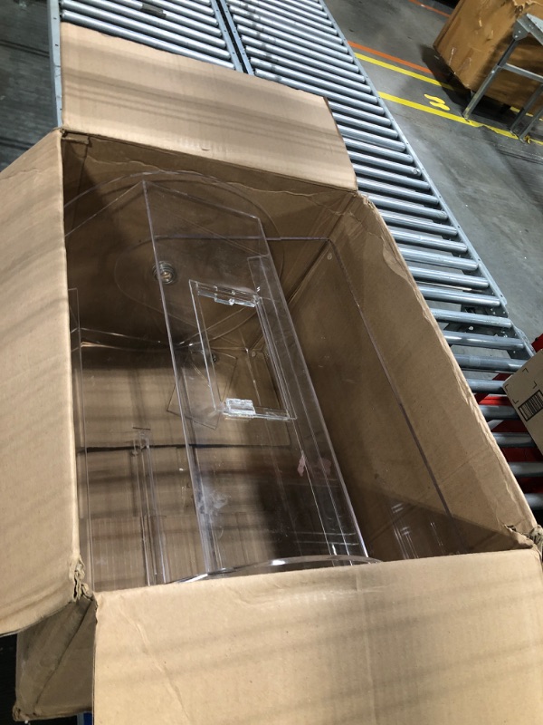 Photo 1 of GSE Acrylic Raffle Drum, Professional Raffle Ticket Spinning Drum, Wheel Spinner Lottery Cage, Holds Tickets or Raffle Balls (Small, Medium, Large Available) Small - Holds 2,000 Tickets