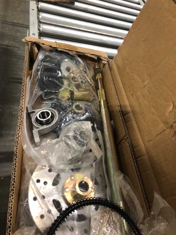 Photo 1 of 29" Go Kart DIY Rear Live Axle Kit with Sprocket Hub Brake Assembly Chain Replacement for Drift Trike