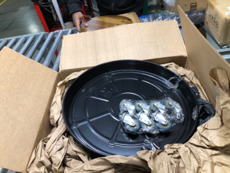 Photo 2 of SIAMO Plant Caddy with Wheels Large 18 Inches,No Need Lockable Wheels Metal Heavy Duty Plant Stand with 8 Wheels, Garden Plant Pot Mover Rolling Plant Dolly Rolling Planter Coaster 9.black - 18 Inch - 1pcs