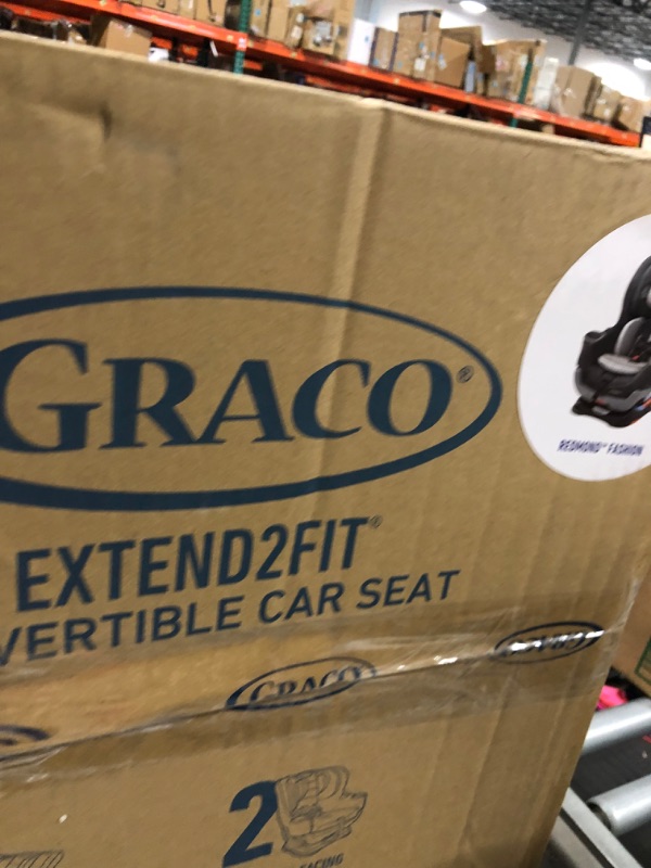 Photo 2 of Graco Extend2Fit Convertible Car Seat, Ride Rear Facing Longer with Extend2Fit, Gotham 2-in-1 Gotham