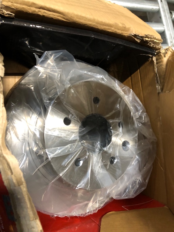 Photo 4 of A-Premium 12.78 inch (324.6mm) Front Drilled and Slotted Disc Brake Rotors + Ceramic Pads Kit Compatible with Select  PO#R052319012 BRRR31312 