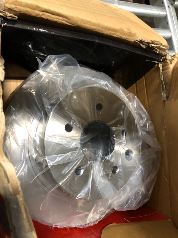 Photo 5 of A-Premium 12.78 inch (324.6mm) Front Drilled and Slotted Disc Brake Rotors + Ceramic Pads Kit Compatible with Select  PO#R052319012 BRRR31312 