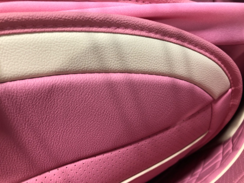 Photo 4 of Car Seat Covers Full Set, Super Luxurious Heavy Duty Waterproof Leather Automotive Vehicle Cover for Cars SUV Pick-up Truck, Universal Non-Slip Seat Pink Car Accessories (Full Set/Pink)