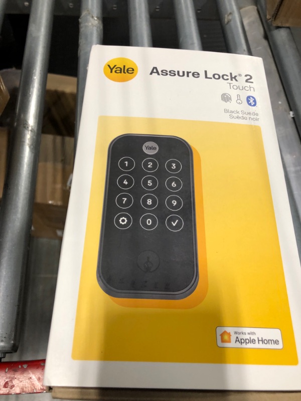 Photo 3 of Yale Assure Lock 2 Touch (New) - Fingerprint Keypad Door Lock - Black Suede - YRD420-F-BLE Keyed Black Suede