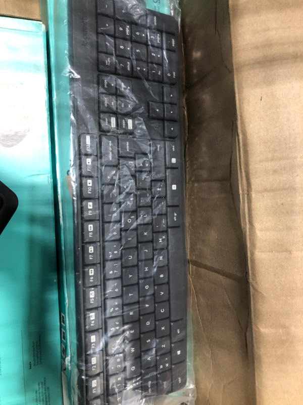 Photo 2 of Logitech MK235 Wireless Keyboard and Mouse Combo for Windows, USB Receiver, 15 FN Keys, Long Battery Life, Compatible with PC, Laptop