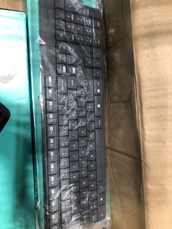 Photo 3 of Logitech MK235 Wireless Keyboard and Mouse Combo for Windows, USB Receiver, 15 FN Keys, Long Battery Life, Compatible with PC, Laptop