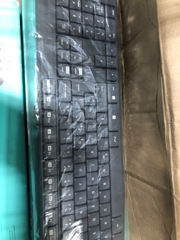 Photo 4 of Logitech MK235 Wireless Keyboard and Mouse Combo for Windows, USB Receiver, 15 FN Keys, Long Battery Life, Compatible with PC, Laptop