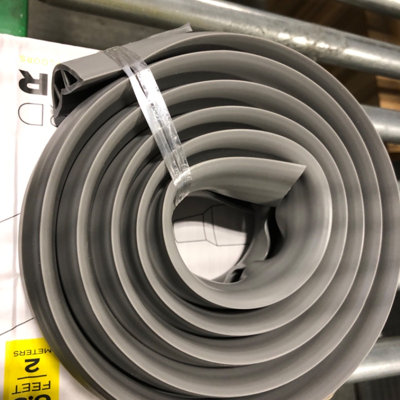 Photo 4 of 6.5 Feet Cable Protector + Cord Cover — Durable Gray PVC is Flexible, Odor Free, Easy to Unroll and Open — Conceal Wires at Home, Office, Warehouse, Workshop, Concerts 6.5 feet (2m) 1 unit Gray