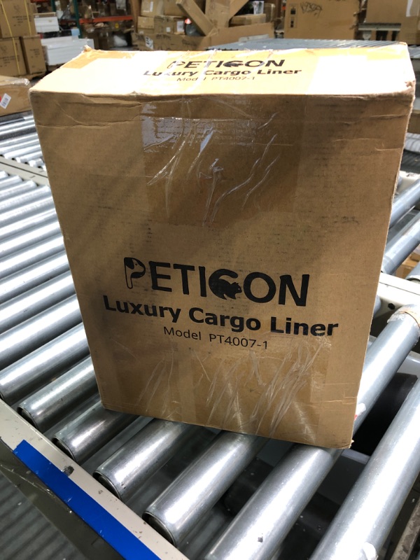 Photo 1 of PETICON SUV Cargo Liner for Dogs, Waterproof Pet Cargo Cover Dog Seat Cover Mat for SUVs Sedans Vans with Bumper Flap Protector, Non-Slip, Large Size Universal Fit