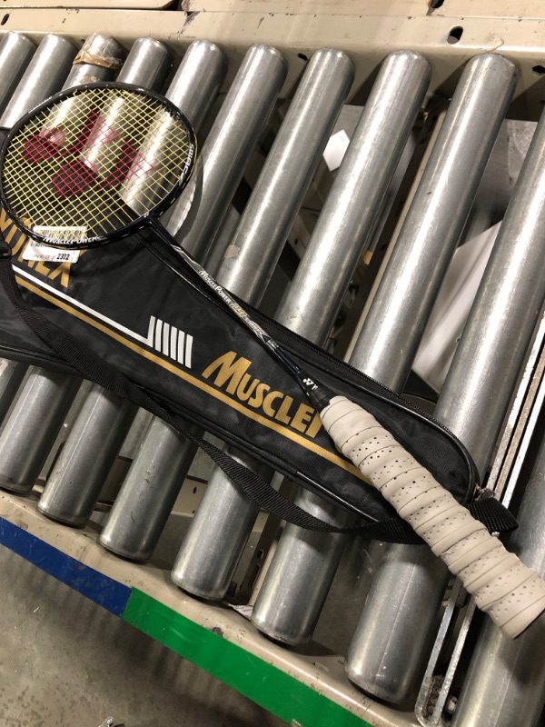 Photo 3 of Yonex Badminton Racket Muscle Power Series with Full Cover High Tension Pre Strung Racquets Muscle Power 29 Lite