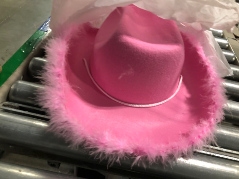 Photo 1 of 2 Pc pink cowgirl hat