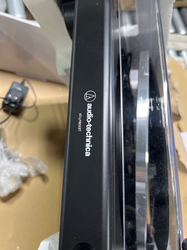Photo 1 of Audio-Technica AT-LP60XBT-BK Fully Automatic Bluetooth Belt-Drive Stereo Turntable, Black, Hi-Fi, 2 Speed, Dust Cover, Anti-Resonance, Die-cast Aluminum Platter Black Wireless Turntable