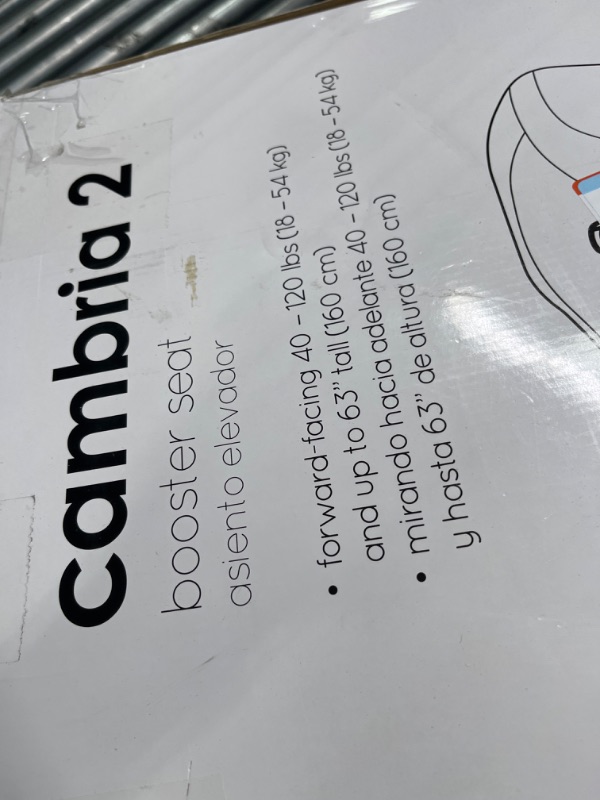 Photo 4 of Diono Cambria 2 XL, Dual Latch Connectors, 2-in-1 Belt Positioning Booster Seat, High-Back to Backless Booster with Space and Room to Grow, 8 Years 1 Booster Seat, Blue 2020 Blue
