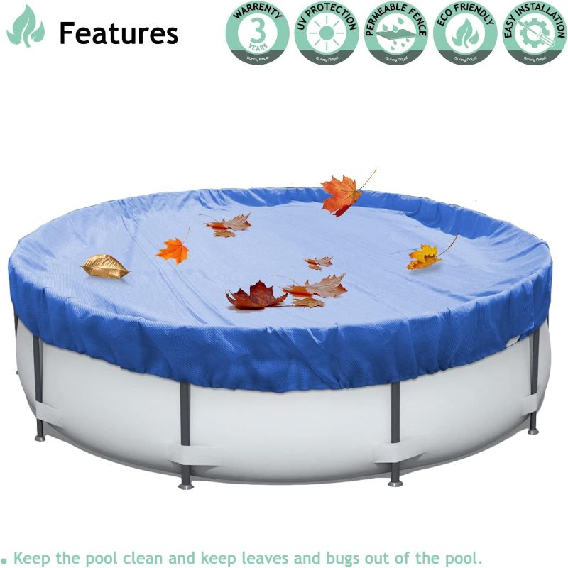 Photo 1 of above ground pool winter cover blue round