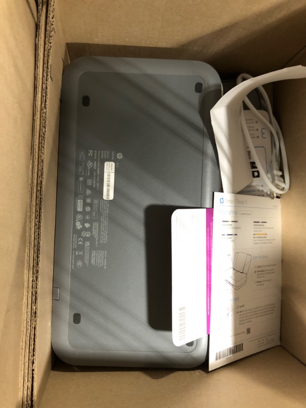 Photo 1 of HP Tango Smart Wireless Printer – Mobile Remote Print, Scan, Copy, HP Instant Ink, Works with Alexa(2RY54A),White
