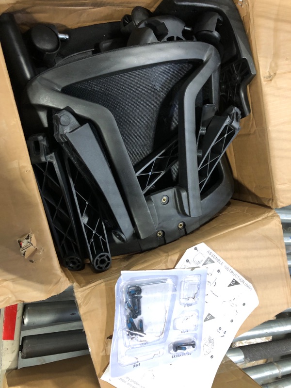 Photo 1 of VigorPow Armless Swivel Lumbar Support Chair