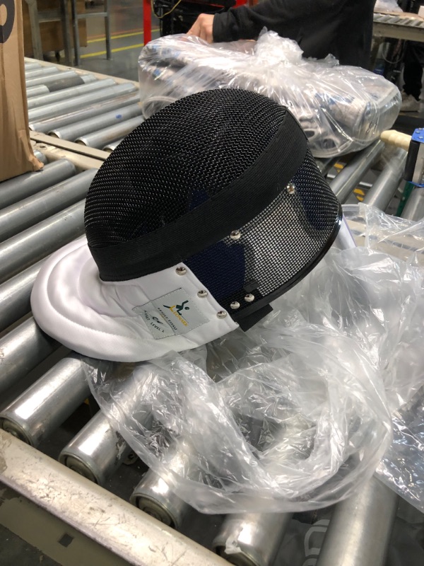 Photo 1 of LEONARK Fencing Epee Mask Hema Helmet CE 350N Certified National Grade Masque - Fencing Protective Gear Black Small