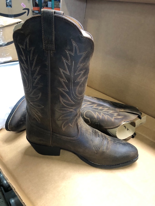 Photo 3 of Ariat Heritage Round Toe Western Boots - Women’s Leather Cowgirl Boots 10 Distressed Brown