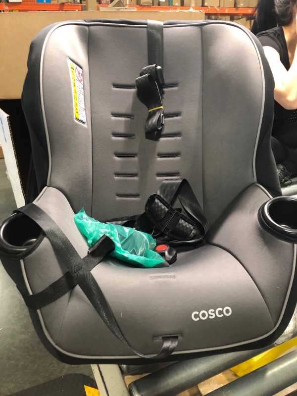 Photo 3 of Cosco Onlook 2-in-1 Convertible Car Seat, Rear-Facing 5-40 pounds and Forward-Facing 22-40 pounds and up to 43 inches, Black Arrows