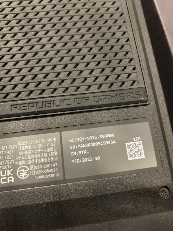 Photo 5 of ASUS ROG Strix G16 (2023) Gaming Laptop, 16” 16:10 FHD 165Hz, GeForce RTX 4070, Intel Core i9-13980HX, 16GB DDR5, 1TB PCIe SSD, Wi-Fi 6E, Windows 11, G614JI-AS94, Eclipse Gray
