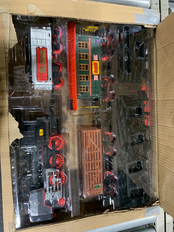 Photo 1 of Amazon Basics Remote Control Battery Operated Hobby Train 4-Car Set with Light and Sounds - 2.4GHz