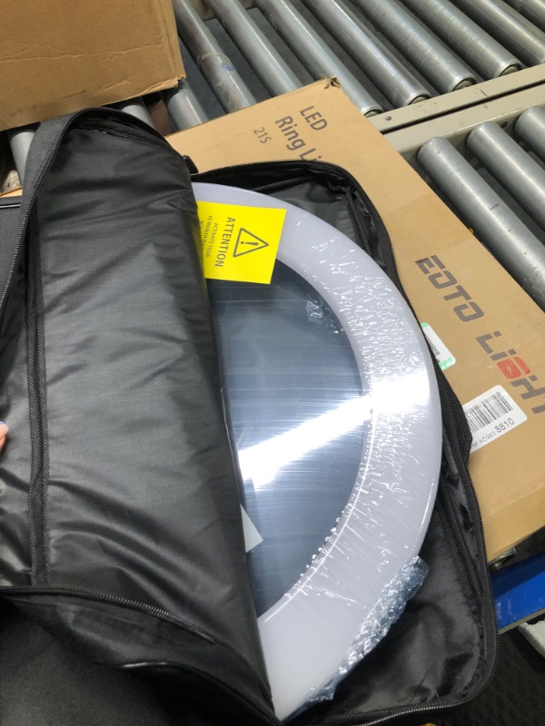 Photo 3 of 21 inch LED Ring Light with Tripod Stand, Large Selfie Ring Light with Touch Panel for YouTube Vlog Video Shooting, Makeup Studio Portrait with Carrying Bag and Remote Controller, CRI>97