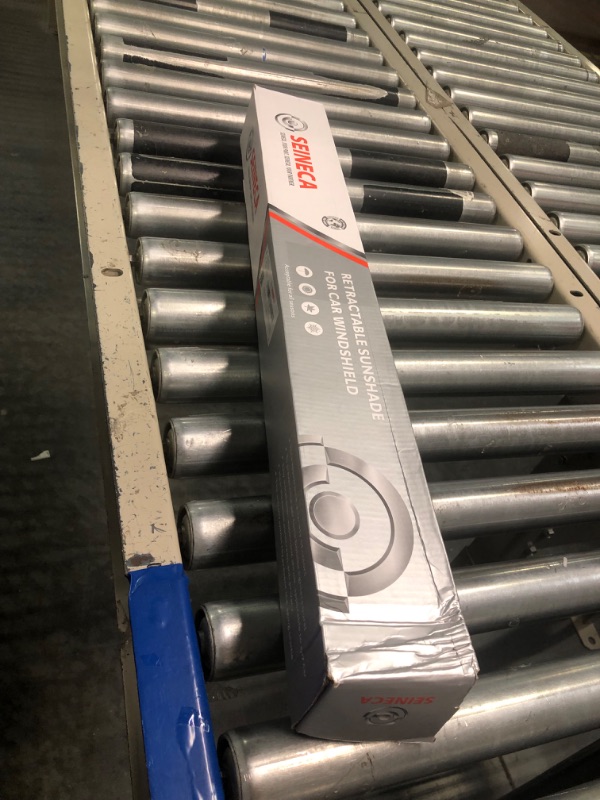 Photo 2 of Retractable Windshield Sun Shade for Car, Large Sun Visor Protector Blocks 99% UV Rays to Keep Your Vehicle Cool, Auto Sunshade Fits Front Window of Various Models with Suction Cups 2021 New 25.6" x 60"max