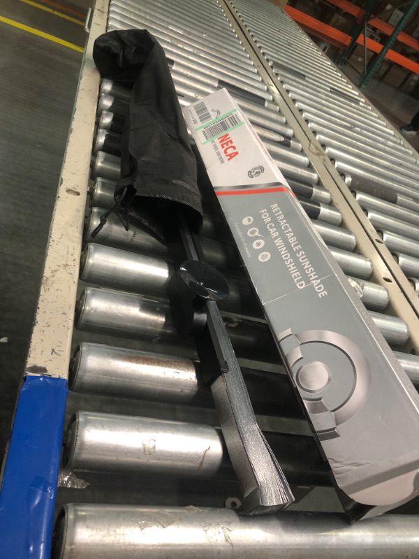 Photo 3 of Retractable Windshield Sun Shade for Car, Large Sun Visor Protector Blocks 99% UV Rays to Keep Your Vehicle Cool, Auto Sunshade Fits Front Window of Various Models with Suction Cups 2021 New 25.6" x 60"max