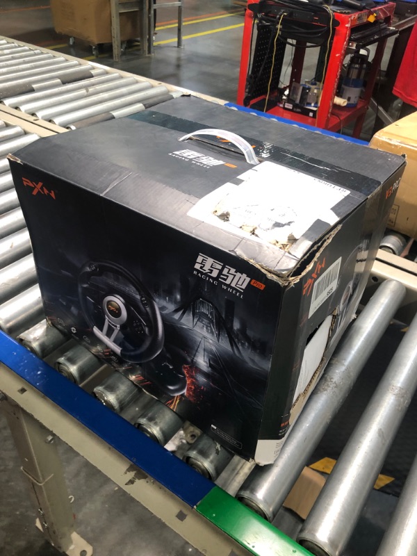 Photo 1 of PXN Xbox Steering Wheel V3II 180° Gaming Racing Wheel Driving Wheel, with Linear Pedals and Racing Paddles for Xbox Series X|S, PC, PS4, Xbox One, Switch - Orange Orange Gaming Wheel