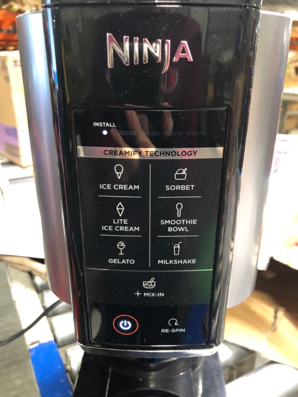 Photo 1 of Ninja NC301 CREAMi Ice Cream Maker, for Gelato, Mix-ins, Milkshakes, Sorbet, Smoothie Bowls & More, 7 One-Touch Programs, with (2) Pint Containers & Lids, Compact Size, Perfect for Kids, Silver 7 Functions + (2) 16 oz. Pints