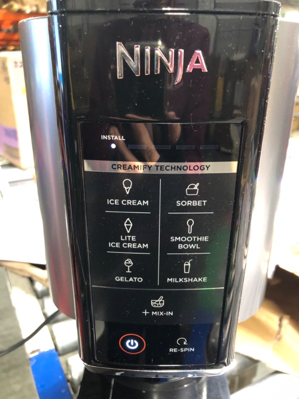 Photo 1 of Ninja NC301 CREAMi Ice Cream Maker, for Gelato, Mix-ins, Milkshakes, Sorbet, Smoothie Bowls & More, 7 One-Touch Programs, with (2) Pint Containers & Lids, Compact Size, Perfect for Kids, Silver 7 Functions + (2) 16 oz. Pints