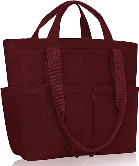 Photo 1 of Eudora Large Heavy Duty Canvas Tote Bag for women with Water Resistant and Multi-pocket for Teacher Nurse Office Work

