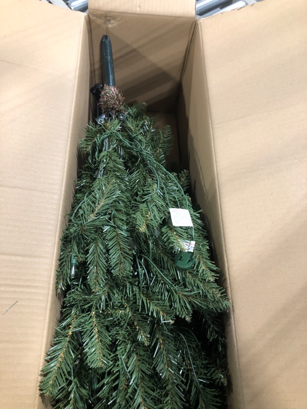 Photo 3 of 4.5 ft. Pre-Lit Incandescent Slim Fraser Fir Artificial Christmas Tree with 150 UL Clear Lights