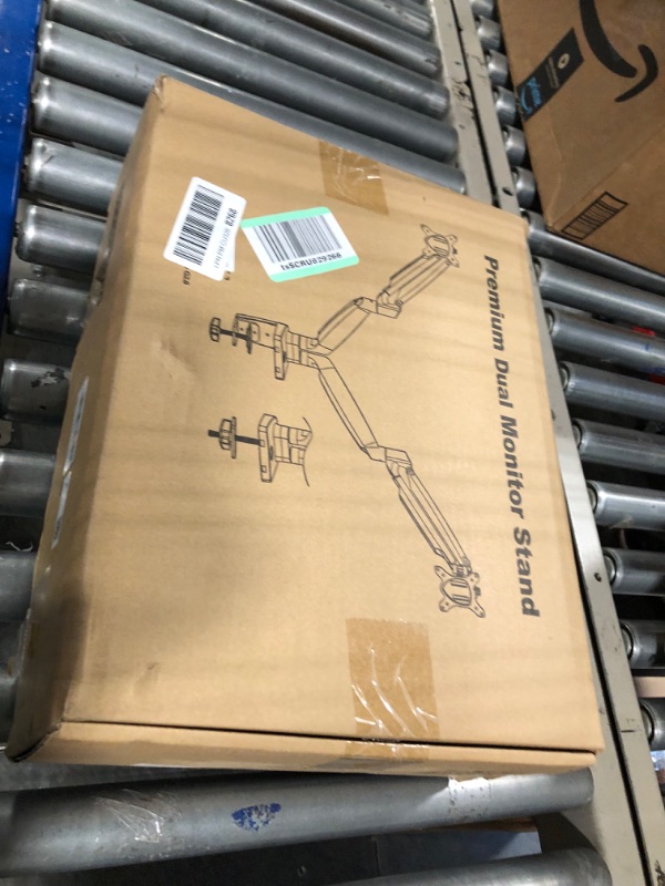 Photo 1 of MOUNT PRO Dual Monitor Mount for 2 Ultrawide Computer Screen Max 43 Inch/37.5lbs Each, Premium Long Monitor Arm, Heavy Duty Gas Spring Monitor Stand for 2 Monitors, VESA Desk Mount 75x75 100x100
