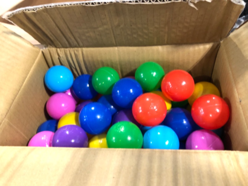 Photo 1 of Click N' Play Plastic Balls for Ball Pit, Phthalate & BPA Free, Crush Proof Play Balls for Ball Pit, Pit Balls in Assorted Colors in Reusable and Durable Storage Mesh Bag with Zipper | 200, 1000 count

