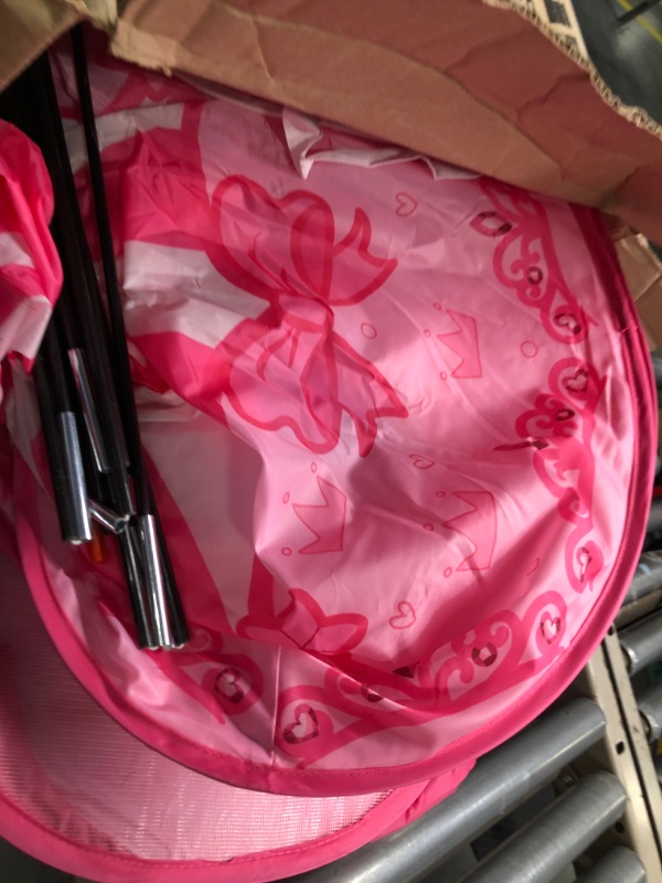 Photo 1 of GeerWest 3PC Princess Tent for Girls with Kids Ball Pit, Kids Play Tents and Crawl Tunnel for Toddlers, Pink Pop Up Playhouse Toys for Baby Indoor& Outdoor Tent Games, Birthday Kid’s Gifts pink princess 3pc