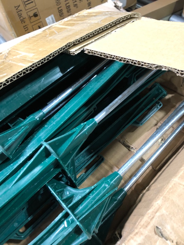 Photo 3 of 20 Pack 48inch Step-in Electric Fence Posts – Temporary Plastic Fence Stakes for Garden and Farm Protection, Easy to Install and Move.?Green?