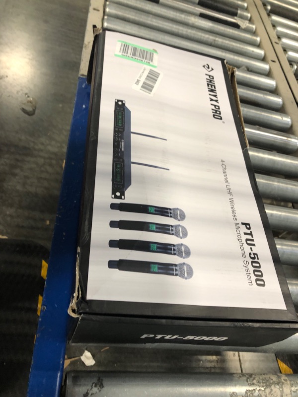 Photo 1 of Wireless Microphone System Phenyx Pro 4-Channel UHF Cordless Mic Set
