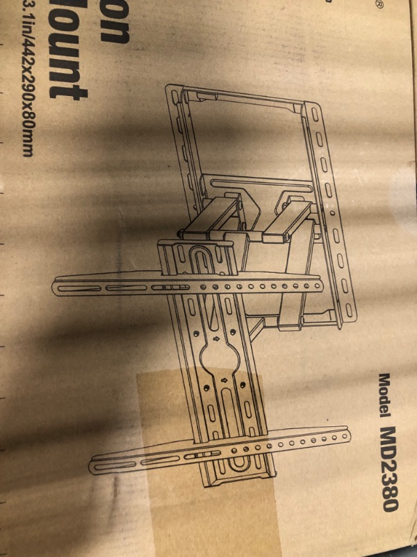 Photo 4 of Mounting Dream UL Listed TV Wall Mount for Most 32-55 inch TV, Some up to 65 inch, Full Motion TV Mount with Articulating Dual Arms, Max VESA 400x400mm, 99 lbs, Fits 16 inch Studs, MD2380 