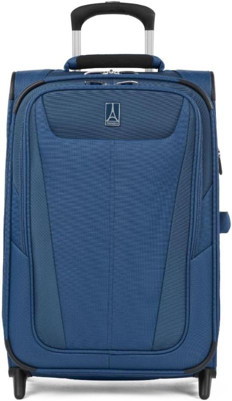 Photo 1 of **very lightly used** Travelpro Maxlite 5 Softside Expandable Upright 2 Wheel Luggage, Lightweight Suitcase, Men and Women, Sapphire Blue, Carry-On 22-Inch
