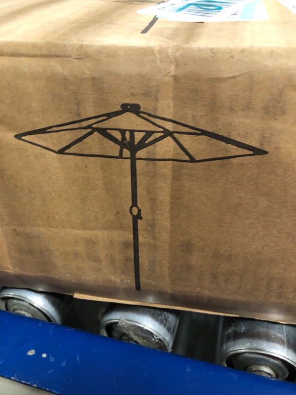 Photo 1 of Best Choice Products 10ft Outdoor Table Compatible Steel Polyester Market Patio Umbrella w/Crank and Easy Push Button Tilt - Yellow
