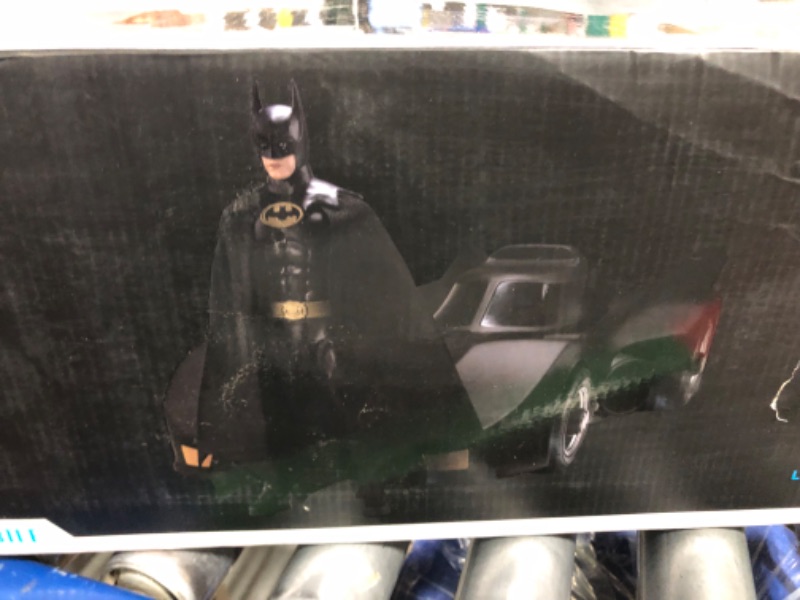 Photo 3 of DC Comics, Crusader Batmobile Playset with Exclusive 4-inch Batman Figure, 3 Super-Villain Paper Figures, Kids Toys for Boys and Girls Ages 4+
