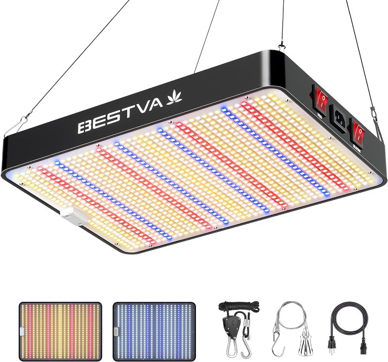 Photo 1 of BESTVA 2023 Newest Upgrade 2000W Led Grow Light with High Yield Diodes Full Spectrum LED Grow Lights for Indoor Plants Greenhouse Veg Bloom Light Hydroponic Grow Lamp
