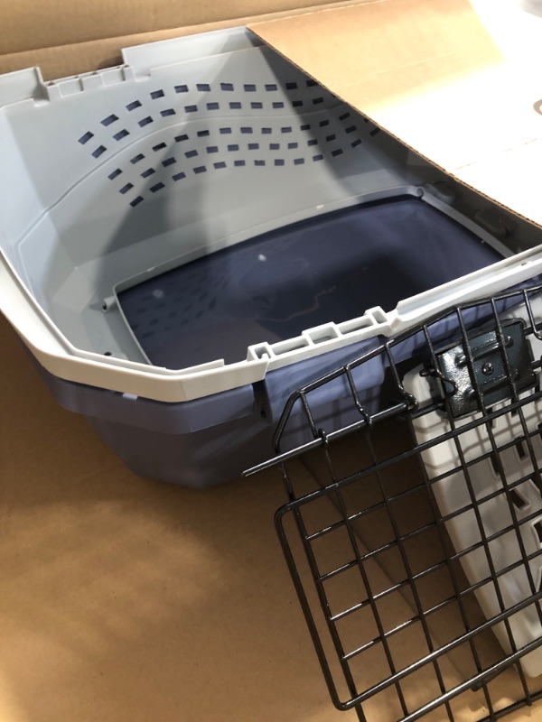 Photo 1 of Amazon Basics Two-Door Top-Load Hard-Sided Pet Travel Carrier Two-Door Top-Load 23-Inch